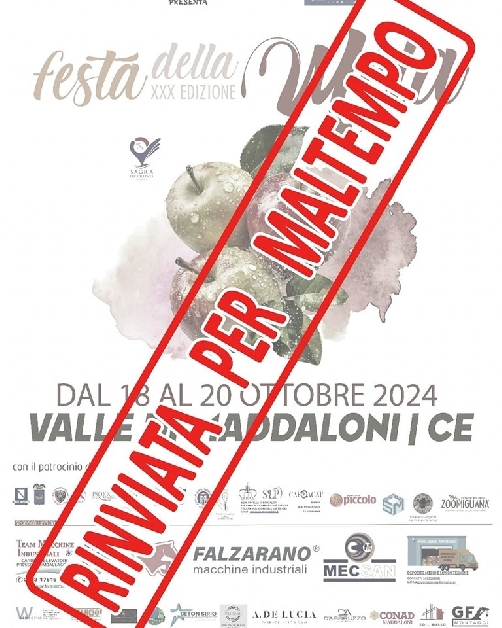 Locandina Rinvio Festa della Mela