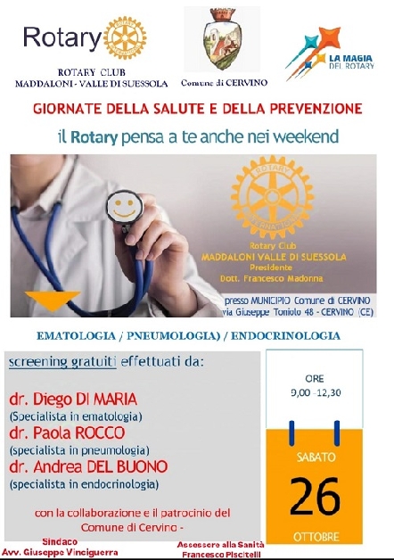 GIORNATE DELLA SALUTE E DELLA PREVENZIONE LOCANDINA