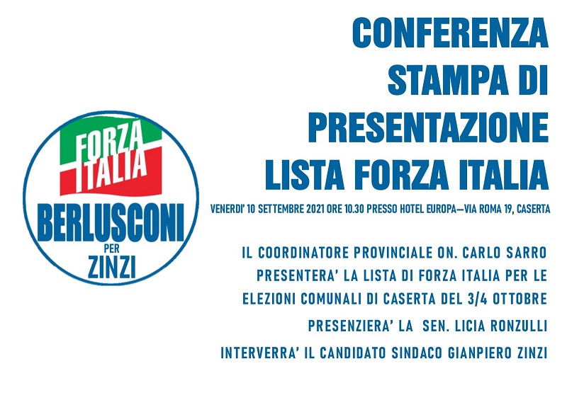 invito conferenza stampa ronzulli sarro zinzi a caserta